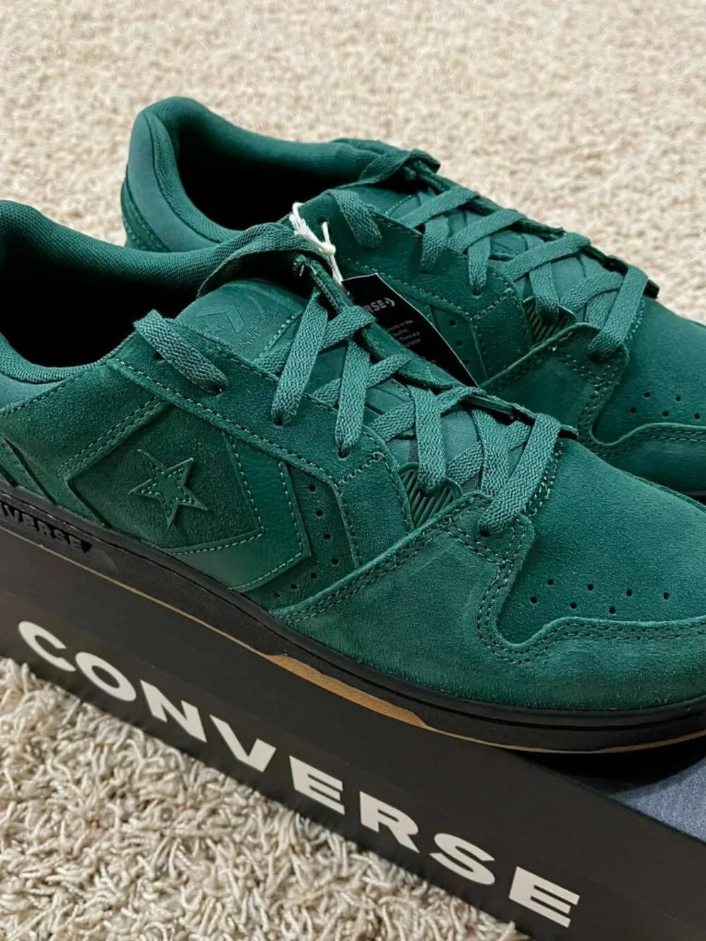 Converse Men's CL98 Suede Low Top Sneakers Shoes Green, Size 12 (New)